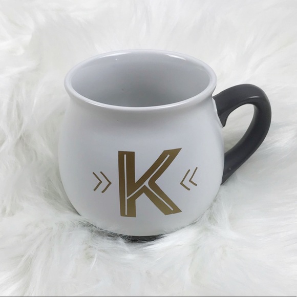 Threshold Large Mug Monogram Letter “K” Stoneware - Picture 2 of 11